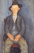 The Little Peasant (mk39) Amedeo Modigliani